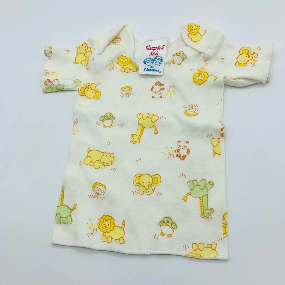 Vintage 80s Carters Campbell Kids Baby 7 Piece Lot 3 6 12 Months Onesies Shirts